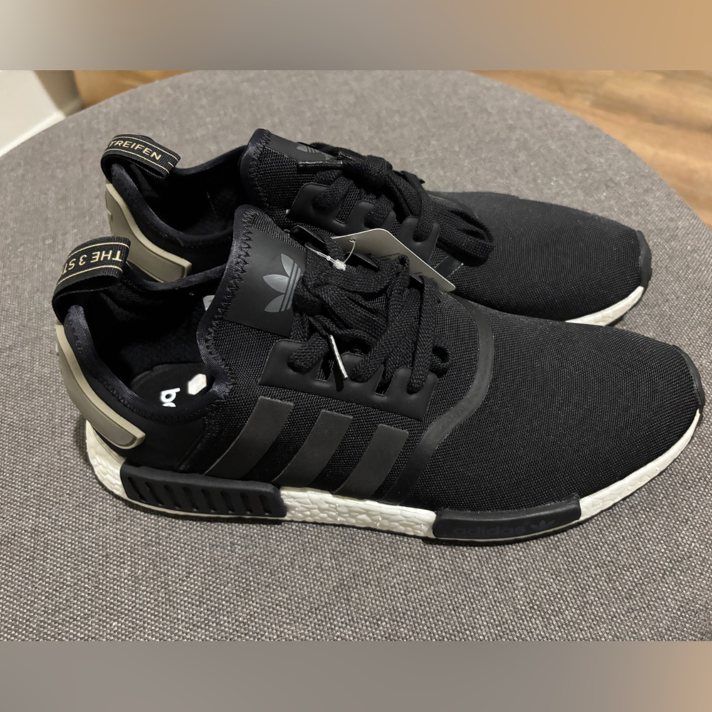 Adidas Black and White NMD Sneakers with EVA Inserts